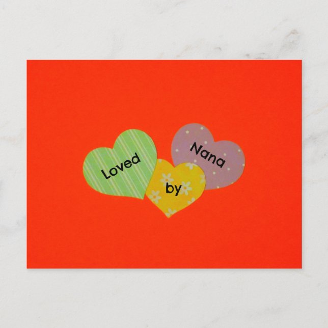 Loved by Nana Postcard (Front)