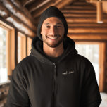 Loved By Personalized Kids Names | Rad Dad Embroidered Hoodie<br><div class="desc">Featuring the saying "rad dad" in a trendy chest patch design with children's names along the back bottom. All colors can be changed. Whether it's his birthday, Father's Day, Christmas or another special occasion, surprise dad with a gift that perfectly fits his unique style and personality. These are Father’s Day...</div>