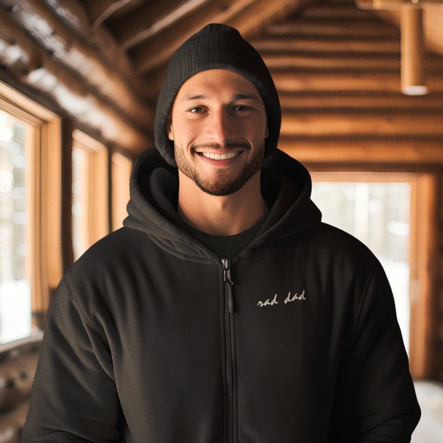 Loved By Personalized Kids Names | Rad Dad Embroidered Hoodie (Creator Uploaded)
