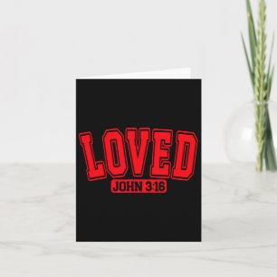 Loved Christmas Valentine John 316 Christian Happy Card