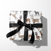 Nature Themed Wildlife Christmas Wrapping Paper Sheets