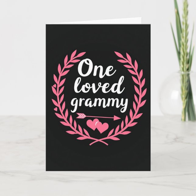 Loved Grammy Wreath Art Card (Front)
