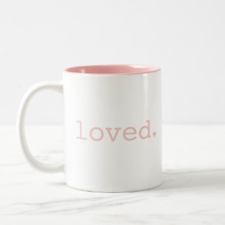 Loved Light Pink Blush Mug