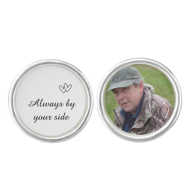 Loved One Always by your Side Special Occasions Cufflinks (Front)