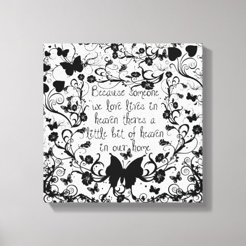 Loved one in heaven canvas