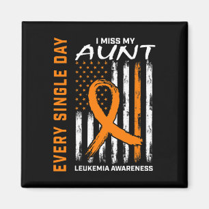 Loved One In Memory Of Aunt Leukemia Awareness Ame Magnet