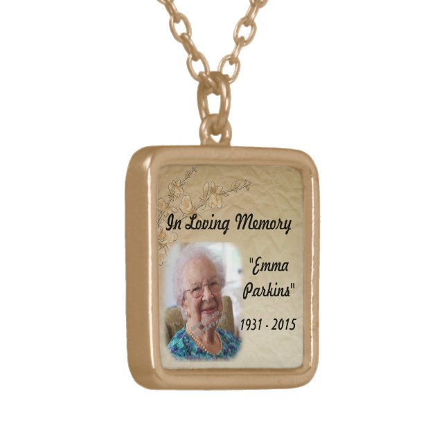 Loved Ones In Loving Memory Memorial Necklace (Front Left)