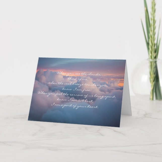Loved Ones Remain in Our Hearts Sympathy Card (Front)