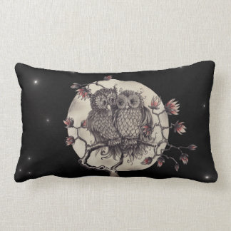 Loved owls - Owls In Love Lumbar Pillow