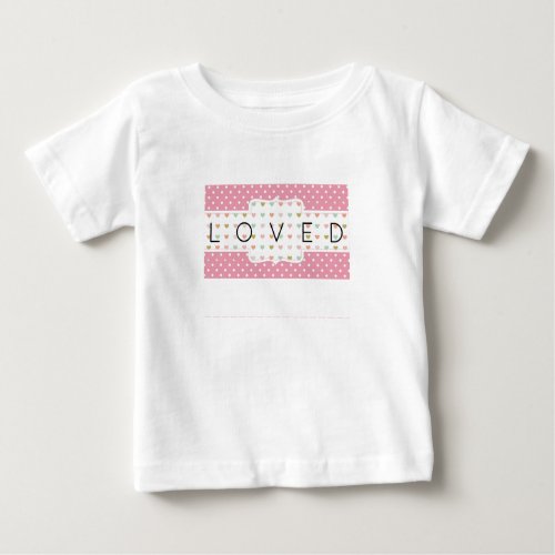 Loved Pastel Hearts  Polka Dots Cute T_Shirt