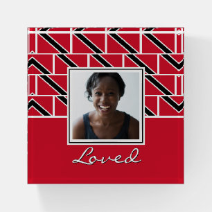 LOVED Personalized Photo TRINIDAD FLAG Keepsake Paperweight