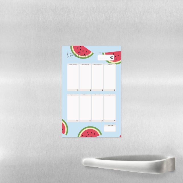 Loved Plate Erasable Race List Magnetic Dry Erase Sheet (In Situ)