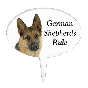 Loved & Protected by a German Shepherd Cake Topper