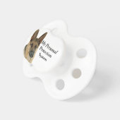 Loved & Protected by a German Shepherd Pacifier (Front Right)