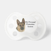 Loved & Protected by a German Shepherd Pacifier (Front)