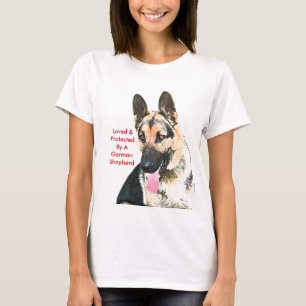 Loved & Protected By A German Shepherd T-Shirt