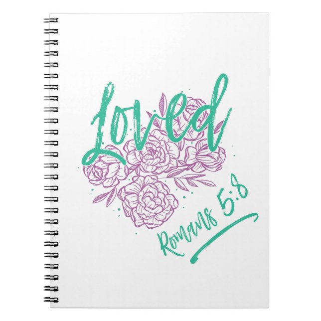 Loved - Romans 5:8 Notebook (Front)