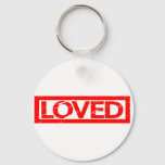 Loved Stamp Keychain