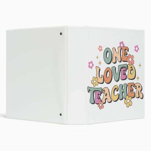 Loved Teacher Groovy Classroom Binder