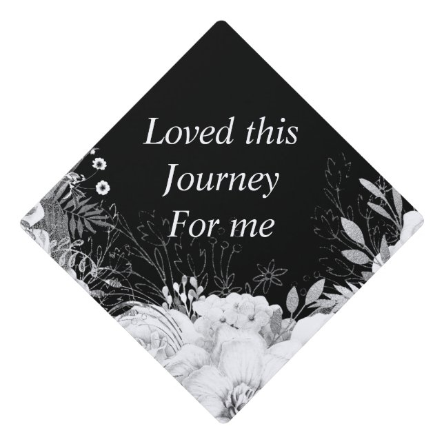 Loved This Journey for Me White Rose Tassel Topper (Front)