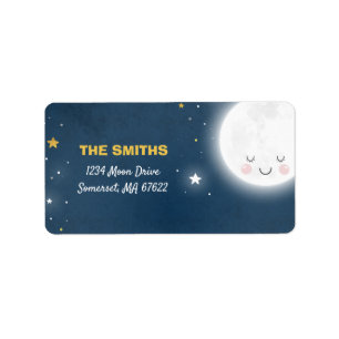 Loved To The Moon And Back Address Labels