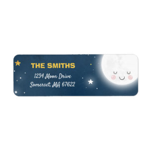 Loved To The Moon And Back Address Labels