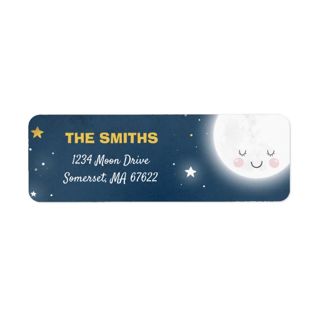 Loved To The Moon And Back Address Labels (Front)