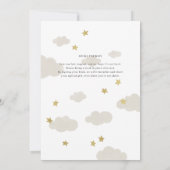Loved to the Moon and Back Baby Shower Gold Stars (Back)