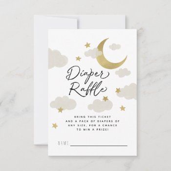 Loved To The Moon And Back Baby Shower Gold White by NBpaperco at Zazzle