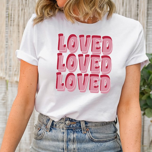 Loved Valentine’s Day Shirt – Minimal Heart Tee (Love, Valentine's Day, Romance, Heartfelt, Couples, Sweetheart, Affection, Amour, Valentine's Shirt)