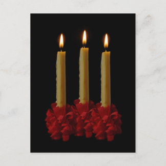 Lovefeast Candles Postcard