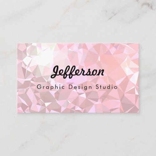 LoveGeo Abstract Geometric Design _ Cool Lemonade Business Card