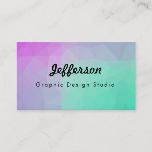 LoveGeo Abstract Geometric Design _ Flower Lake Business Card