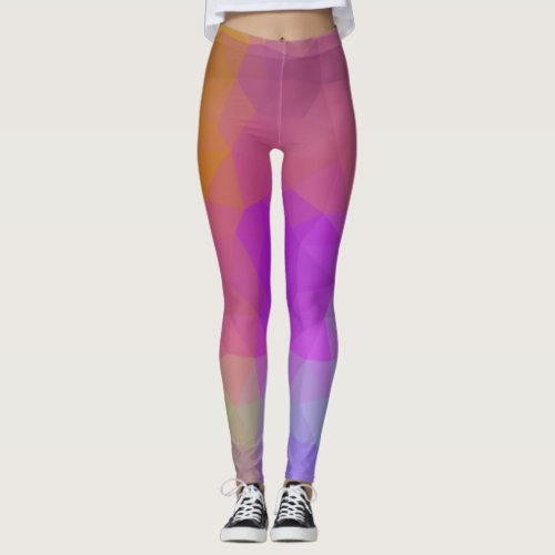 LoveGeo Abstract Geometric Design _ Galaxy Worlds Leggings