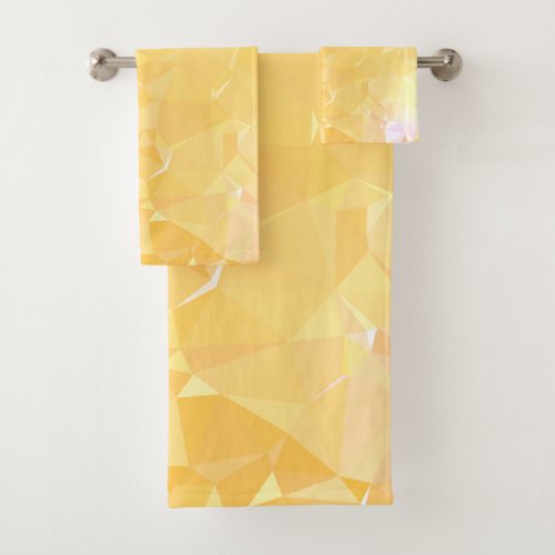 LoveGeo Abstract Geometric Design _ Honey Comb Bath Towel Set