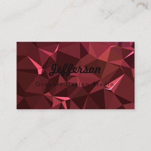 LoveGeo Abstract Geometric Design _ Persian Crown Business Card