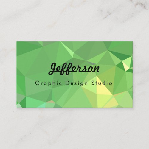 LoveGeo Abstract Geometric Design _ Pickle Lemon Business Card