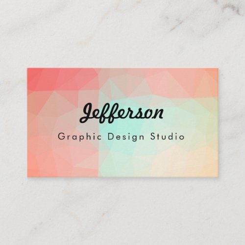 LoveGeo Abstract Geometric Design _ Tulip Garden Business Card