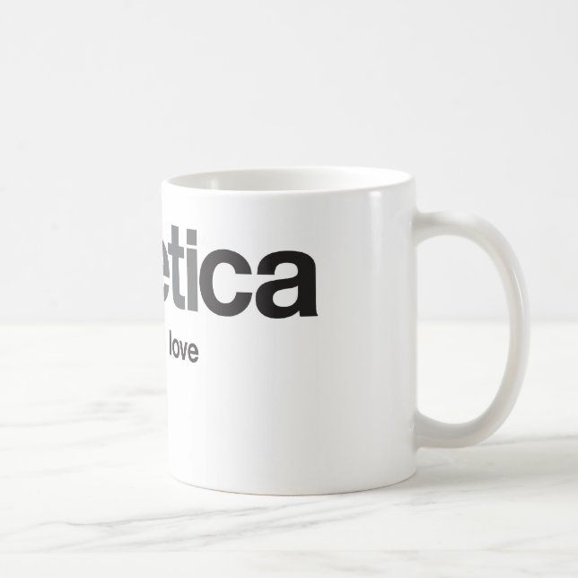 LoveHelvetica Bastardised Mug (Right)