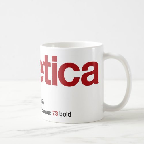 LoveHelvetica Maroon Mug