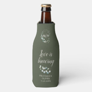 Loveis Brewing Garden Eucalyptus Wedding Bottle Cooler