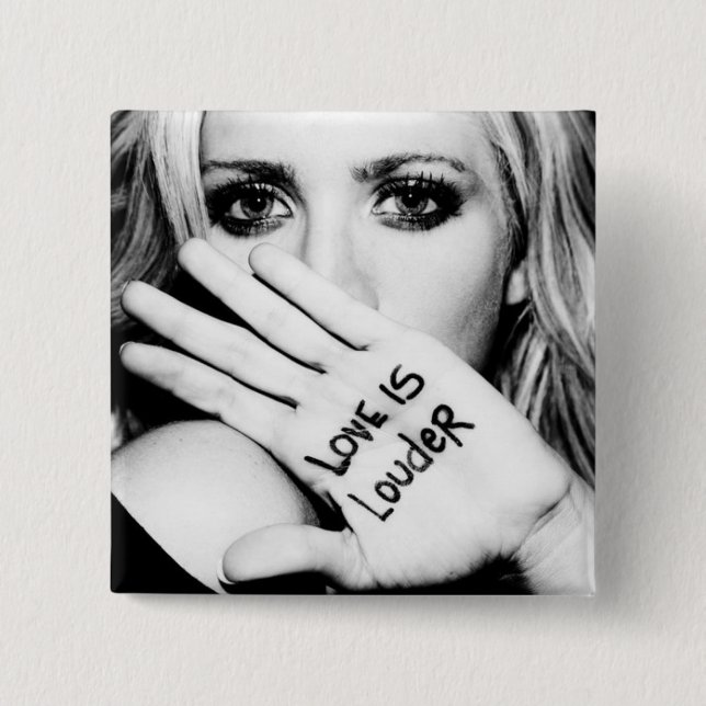 #loveislouder Brittany Snow photo button (Front)