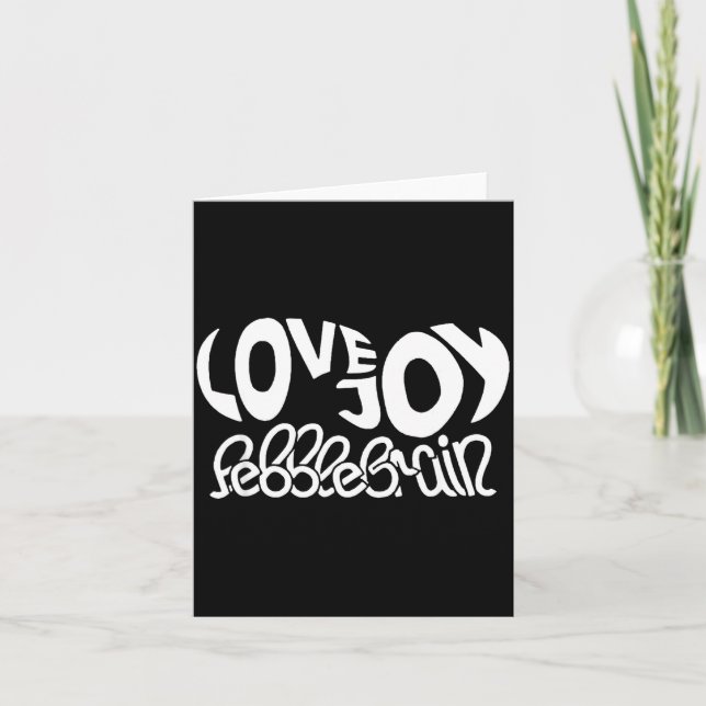 Lovejoy Fan Gift Graphic Design Music Lover  Card (Front)