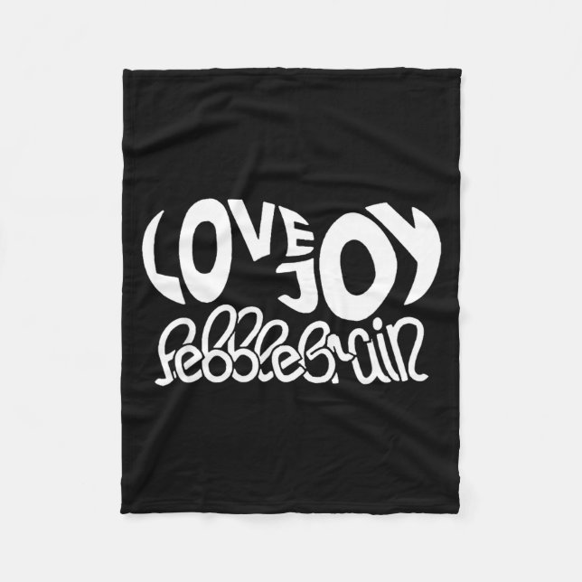 Lovejoy Fan Gift Graphic Design Music Lover  Fleece Blanket (Front)