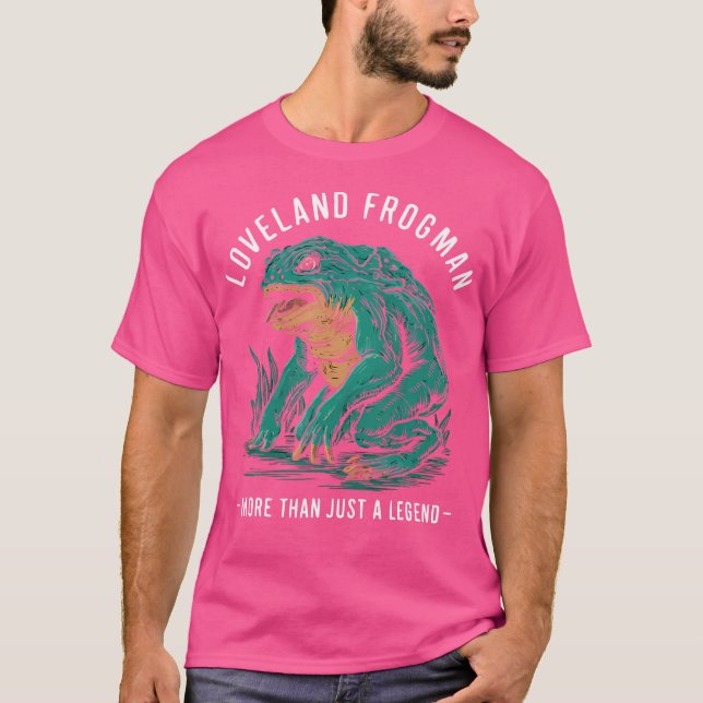 Loveland Frogman Mythical Creature Cryptozoology C T-Shirt (Front)