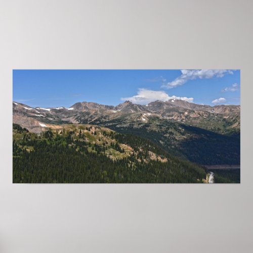 Loveland Pass Colorado Panorama Poster