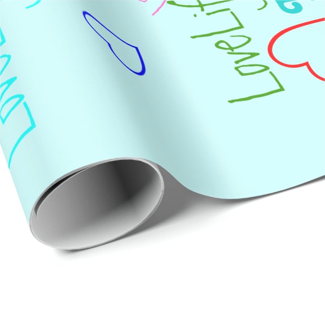 LoveLife multi color Wrapping Paper (Roll Corner)