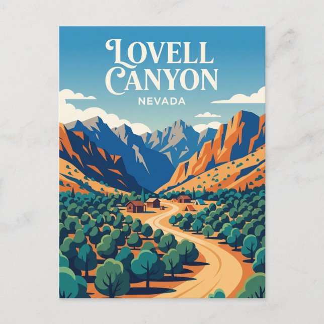 Lovell Canyon USA Postcard (Front)