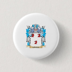 Lovell Coat of Arms - Family Crest Pinback Button
