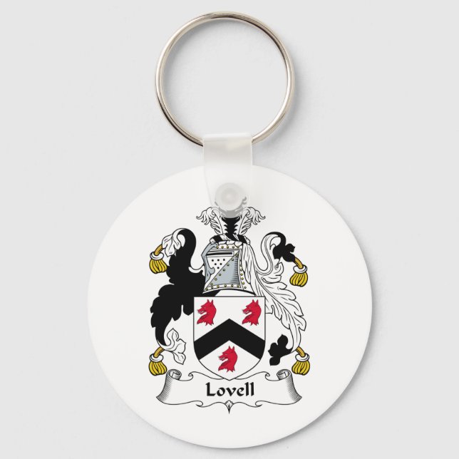 Lovell Family Crest Keychain (Front)